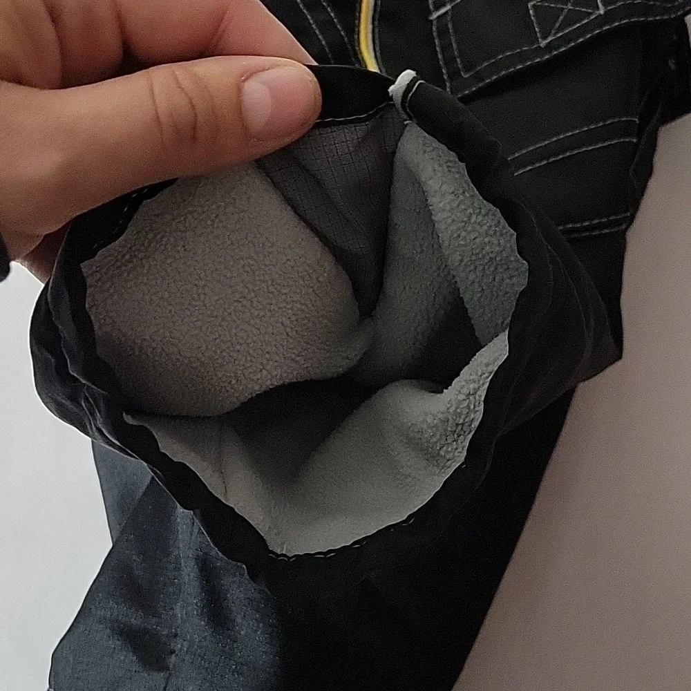 Old Navy Baby Athletic Lined Sweatpants yellow side strips black cargo pockets